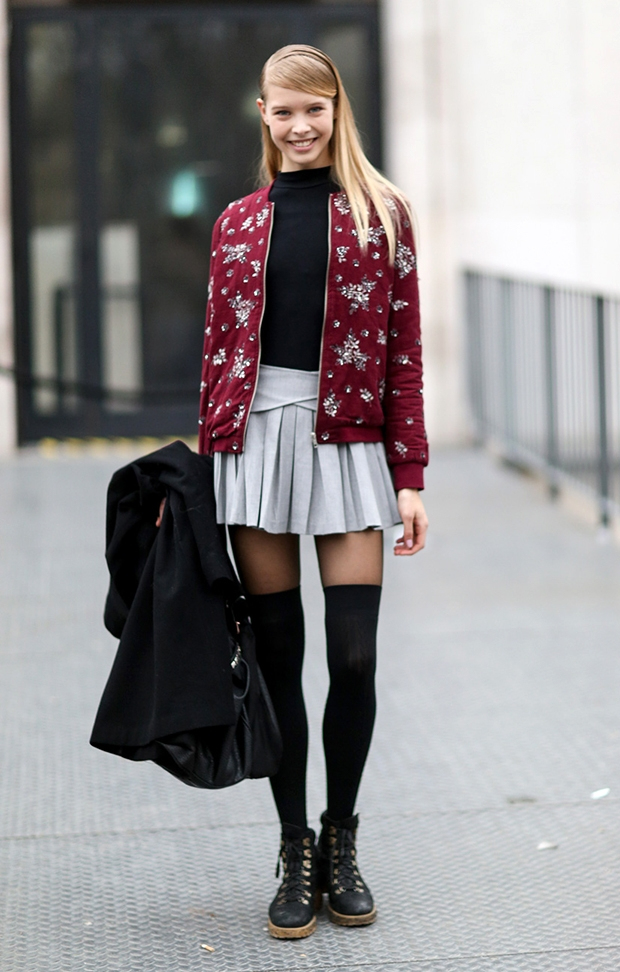modelteenypleatedskirt